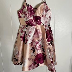 Pink and purple dress